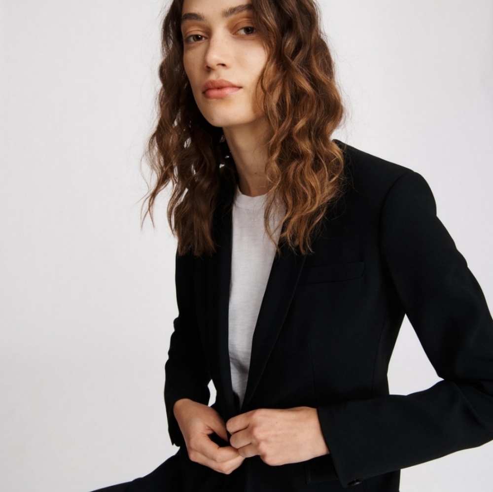 Rag & Bone New York Single-Button Black Blazer.